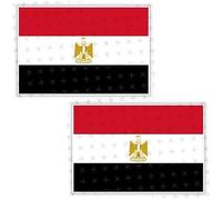 EGYPT Egyptian Flag 3" (75mm) Vinyl Bumper Stickers, Decals x2