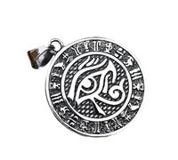 Egypt Eye of Horus Pendant For Men Egypt Amulet Round Men's Pendant Classic