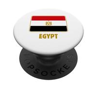 Egypt flag proud Egyptian heritage Eagle of Saladin emblem PopSockets Adhesive PopGrip