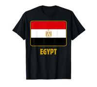 Egypt Flag Proud Egyptian Heritage Eagle of Saladin Emblem T-Shirt