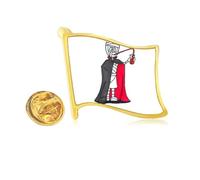egypt halloween vampire Golden Metal Flag Lapel Pin Badge