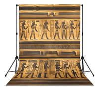 Egypt Hieroglyphics Print Backdrop Background for Photography Portrait Photoshoot,Party and Photo Studio Prop