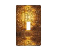 Egypt Hieroglyphics Print Decorative 1-Gang Wall Plate,Standard Size Unbreakable Polycarbonate Switch & Outlet Cover