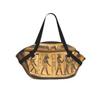 Egypt Hieroglyphics Print Foldable Camping Bag Duffle Bag Waterproof Travel Bag Camping Mattress For Outdoor Park Beach