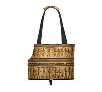 Egypt Hieroglyphics Print Pet Tote Bag, Foldable Single Shoulder Pet Carrier For Small Pets Dogs Cats