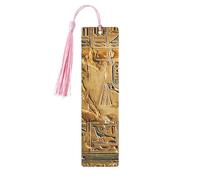 Egypt Hieroglyphics Printed Metal Bookmarks S - Pink Lightweight Aluminium Book Marker for Books, Journals & Gifts, Ideal Book Lovers, Holiday Decor & Crafts
