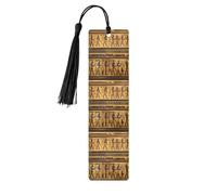 Egypt Hieroglyphics Printing Fashion Wooden Bookmarks 5 Pieces,Rectangle Bookmarks for Adult Perfect for Graduation Gifts