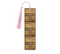 Egypt Hieroglyphics Printing Fashion Wooden Bookmarks 5 Pieces,Rectangle Bookmarks for Adult Perfect for Graduation Gifts