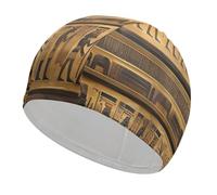 Egypt Hieroglyphics Swim Cap for Women Men Swimming Hat Bath Waterproof Pool Caps for Long Thick Curly Hair