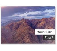 Egypt. Mount Sinai in The Morning at Sunrise. (Mount Horeb, Gabal Musa, Moses Mount). Pilgrimage Place and Famous Touristic Destination., Fridge Magnet