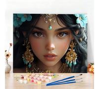 Egypt Paint by Numbers for Adults Beginners, DIY Paint by Numbers Women Easy Colored Canvas Drawing 35 x 47 Inch Oil Painting Arts and Crafts for Adults for Relax and Home Decor,Gifts for Women W6-402