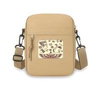 Egypt Pharaoh Black Cat Pattern Crossbody Bag Cell Phone Purses Handbag Shoulder Mini Bag