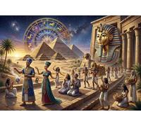 Egypt Pharaoh Tutankhamun 1000 Piece Jigsaw Puzzle,Impossible Challenge,Educational Toy,Adults & Kids 14+,Home Wall Decor,Gift Idea,Premium Cardboard,Stress Relief 38x26cm