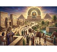 Egypt Pharaoh Tutankhamun 1000 Piece Jigsaw Puzzle,Premium Cardboard,Home Wall Decor,Great Gifts,Whimsical Challenge,Educational Toy,Adults & Kids 14+,Stress Relief 70x50cm