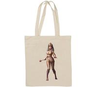 Egypt Pharoah Mummy Pin Up Girl Natural Cotton Tote Bag White