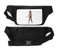 Egypt Pharoah Mummy Pin Up Girl Unisex Waist Bag Black