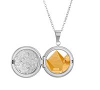 Egypt Pyrad Sphinx Art Pattern Locket Necklace Hold Picture Jewelry Birthday Gift