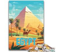 Egypt Pyramids Travel Jigsaws 1000 Pieces for Adults, Toys Educational Games Stress Relieving Secret Santa Gifts for And Age 14 1000pcs(50x75cm)