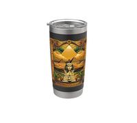 Egypt Sphinx and Pyramids Illustration Pharaoh Egyptian Stainless Steel Insulated Tumbler