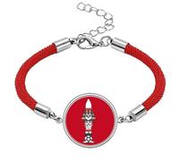 Egypt Sphinx Football Lucky Red String Bracelet Rope Bracelet Handmade