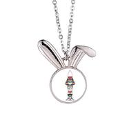 egypt sphinx football Rabbit Necklace Pendant Bunny Animal Jewelry Gift