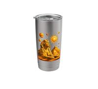 Egypt Sphinx Pyramid Ancient Egyptian Cosmic Space Stainless Steel Insulated Tumbler