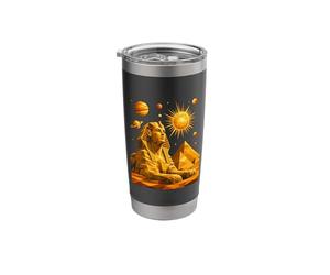 Egypt Sphinx Pyramid Ancient Egyptian Cosmic Space Stainless Steel Insulated Tumbler