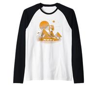 Egypt Sphinx Pyramid Design Pyramids of Giza Souvenir Raglan Baseball Tee