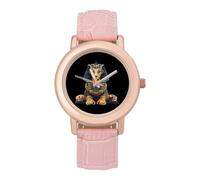Egypt Sphinx Women's Wrist Watch Fashion Wristwatches with Pink Strap Gifts for Women Mother Wife Birthday