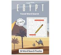 Egypt Travel Word Search Book: Large Print, Fun 750+ Words Search Puzzles for Adults, Seniors & Teens