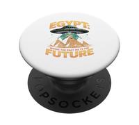 Egypt Where The Past Meets The Future UFO Pyramids PopSockets Adhesive PopGrip