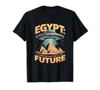 Egypt Where The Past Meets The Future UFO Pyramids T-Shirt