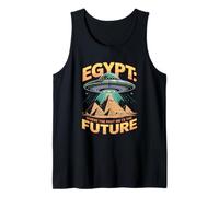 Egypt Where The Past Meets The Future UFO Pyramids Tank Top