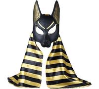 Egyptian Anubis Cosplay Face Mask Pvc Head Helmet Costume Party Prop Halloween Fancy Dress Ball Toy