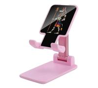 Egyptian Anubis Symbol Guardian Cell Phone Stand Desk Phone Holder Pink | Adjustable,Mobile Phone Holder,for Office Home Travel,with Anti-Slip Base,Desk Phone Stand,Foldable