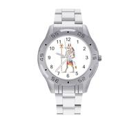 Egyptian Anubis Symbol Guardian Men's Watches Analog Quartz Wrist Watch | Stainless Steel Band,Wristwatches,for Men Gift,Fashion,for Business Work Office