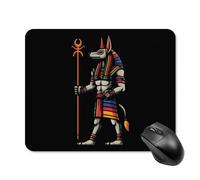 Egyptian Anubis Symbol Guardian Mouse Pad Non-Slip Computer Mouse Mat | 20*25cm,Waterproof,Mousepad,with Rubber Base,Square,for Women Men