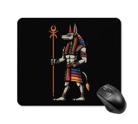 Egyptian Anubis Symbol Guardian Mouse Pad Non-Slip Computer Mouse Mat | 25*30cm,Waterproof,Mousepad,with Rubber Base,Square,for Women Men