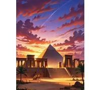 Egyptian Architecture 120 Piece Jigsaw Puzzles for Adults, Fun jigsaw puzzles 120 pieces, Challenging Puzzle Perfect for Game Nights, Finished Puzzle Size is 25x20cm