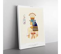 Egyptian Art Vol.1 By Leon Jean Joseph Dubois Vintage Canvas Wall Art Print Ready to Hang, Framed Picture for Living Room Bedroom Home Office Décor, 60x40 cm (24x16 Inch)