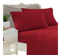 EGYPTIAN BEDDING 8Pc California King 1500 Thread Count Bed In A Bag - Red Solid Sheet Set, Duvet Set & Down Alternative