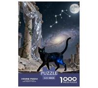 Egyptian Cat 1000 Piece Puzzles for Adults Educational Games Fun, Challenging & Brainteasing Games Gifts for Men And Women Home Decoration Puzzle 38x26cm/1000pcs
