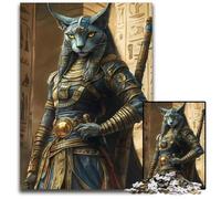 Egyptian Cat Goddess 1000 Piece Puzzle Difficult Puzzles for Adults Interactive Family Game Ideal Family Activity Game 1000 PCS(75x50cm)