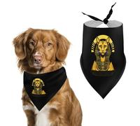 Egyptian Cat Sphinx Funny Ancient Egypt Funny Dog Bandanas Cute Triangle Cat Pet Scarf Bib for Holiday Party Gift