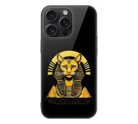 Egyptian Cat Sphinx Funny Ancient Egypt Glass Phone Case Suitable for 15 Series
