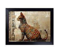 Egyptian Cat Vol.1 | Lap Tray with Padded Cushion, Portable Surface with Bean Bag Base, Perfect Surface for Working, Crafting, TV Eating and Laptop Use