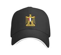 Egyptian Coat of Arms Flag Baseball Cap Running Sports Caps OneSize Adjustable Dad Cap Polyeste Classic Golf Tennis Hat Outdoor Sport Hats Black