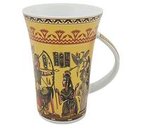 Egyptian Coffee Mug Large Tea Cup Golden Porcelain Ceramic Egyptian Theme Mug Presents Gift for Family Friends Home Office Dishwasher Microwave 350ml (Black and Gold)