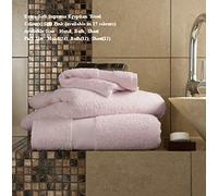Egyptian Cotton Bath Sheet 700gsm Thick Bathroom Towels Soft Combed Absorbent 90 x 140 Cm, Soft Pink