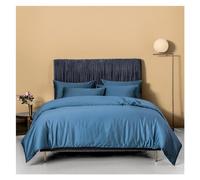 Egyptian Cotton Bedding Set, Super Soft Duvet Cover, Breathable Skin-friendly Sheets, Solid Color Durable Pillowcases, Home Comfort Gift (D FITTED BED SHEET_KING 4PCS)